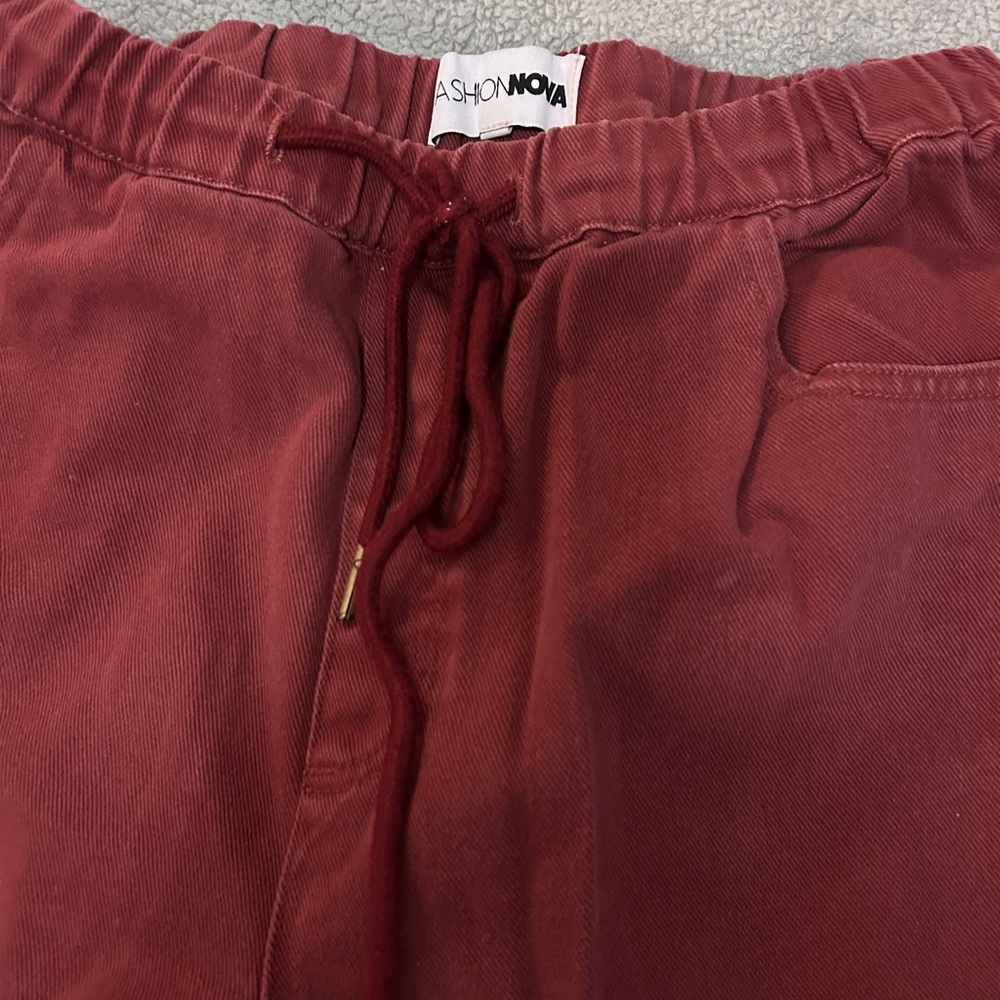 Fashion Nova Burgundy Joggers